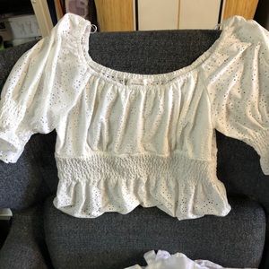 Nwt white boho top
